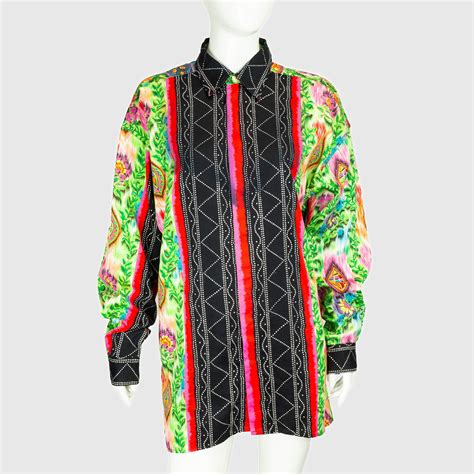 versace multicolor shirt|gianni Versace t shirt.